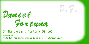 daniel fortuna business card