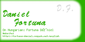 daniel fortuna business card